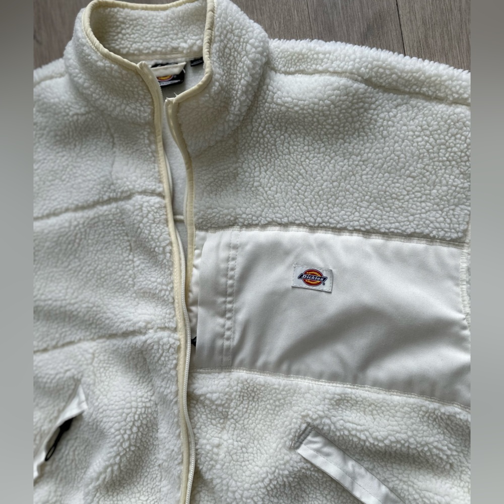 Dickies Cream Fleece‎ Jacket XL